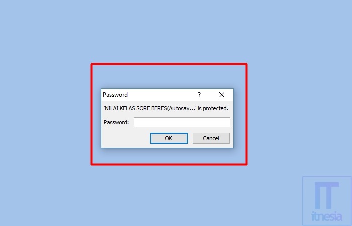 Cara Membuat Password Di Excel 2007 - Meminta Password