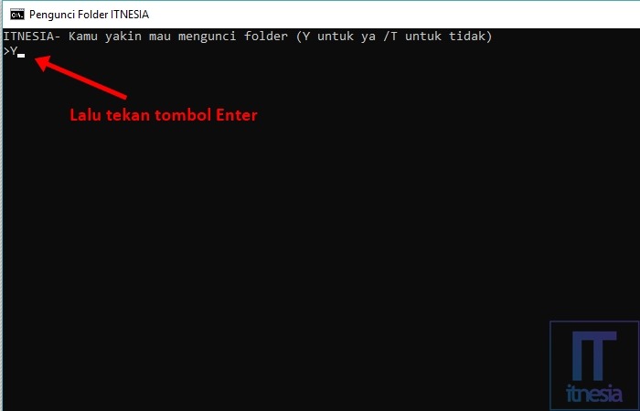 Cara Mengunci Folder Dengan Notepad - Command Prompt