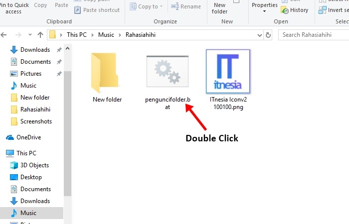 Cara Mengunci Folder Dengan Notepad - Menjalankan Program