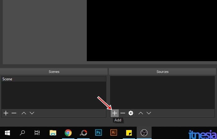 Cara Merekam Layar PC Dengan OBS - Halaman Utama OBS