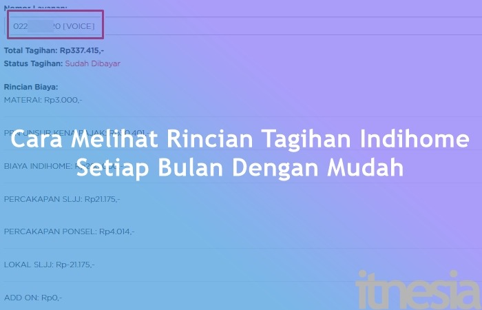 Cek Tagihan Indihome Dengan Mudah Disini