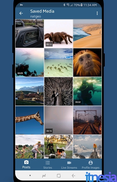 Hasil Download Video Instagram Stories dan Feed Pada Smartphone Android