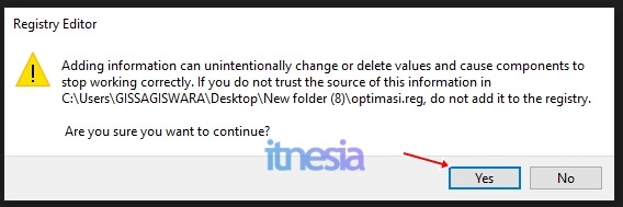 Jalankan Registry Untuk Mempercepat Windows 10
