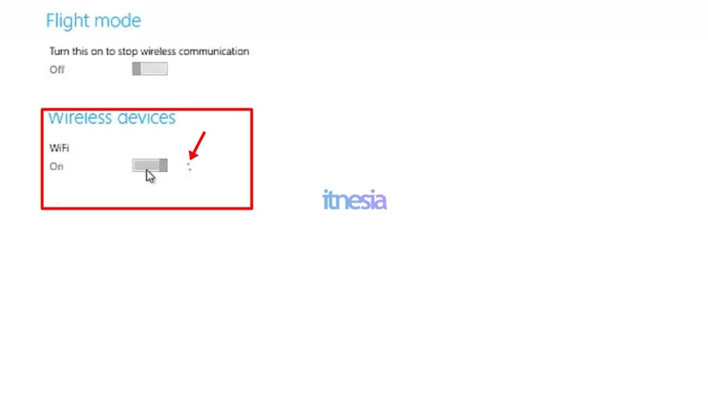 Proses Menyalakan WiFi Pada Windows 8