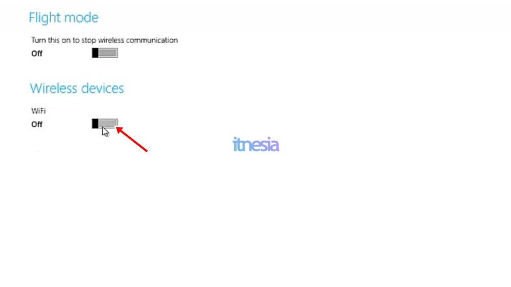 Tombol Nyalakan WiFi