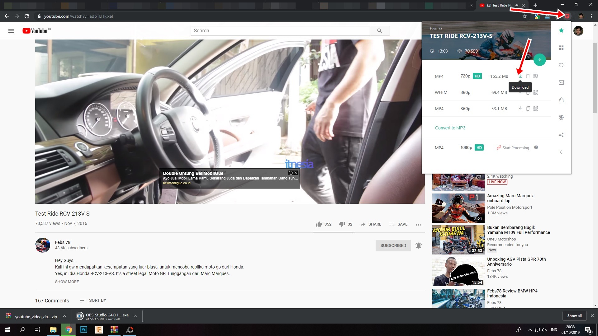 Mendownload Video Youtube Menggunakan Browser Ekstension