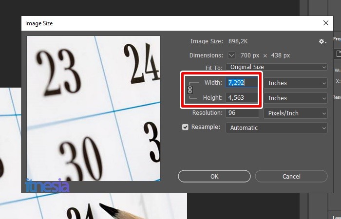 Pengubahan Height dan WIdth dari Sebuah Foto Pada Photoshop