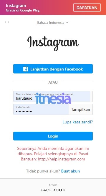 Cara Mengembalikan Akun Instagram Yang Sudah Di Hapus