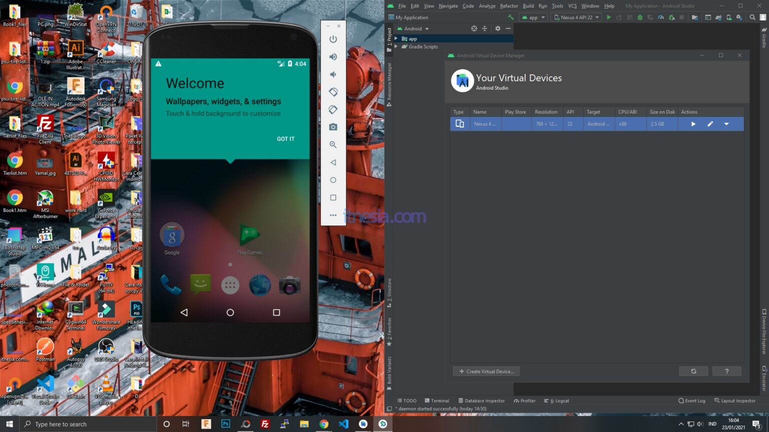 Cara Menggunakan Android Emulator Dari Android Studio