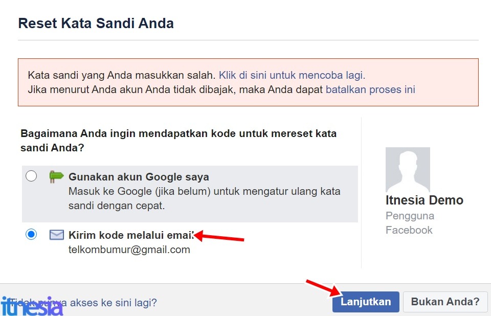 Cara Mengembalikan Akun FB Yang Dibajak - Reset Kata Sandi