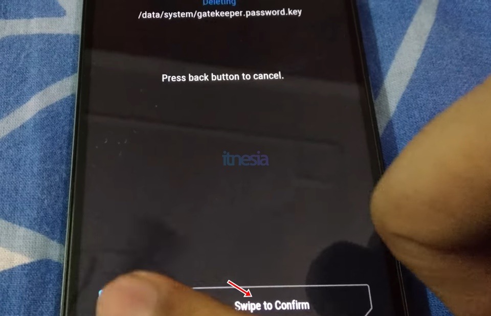 Slide Untuk Konfirmasi Penghapusan File