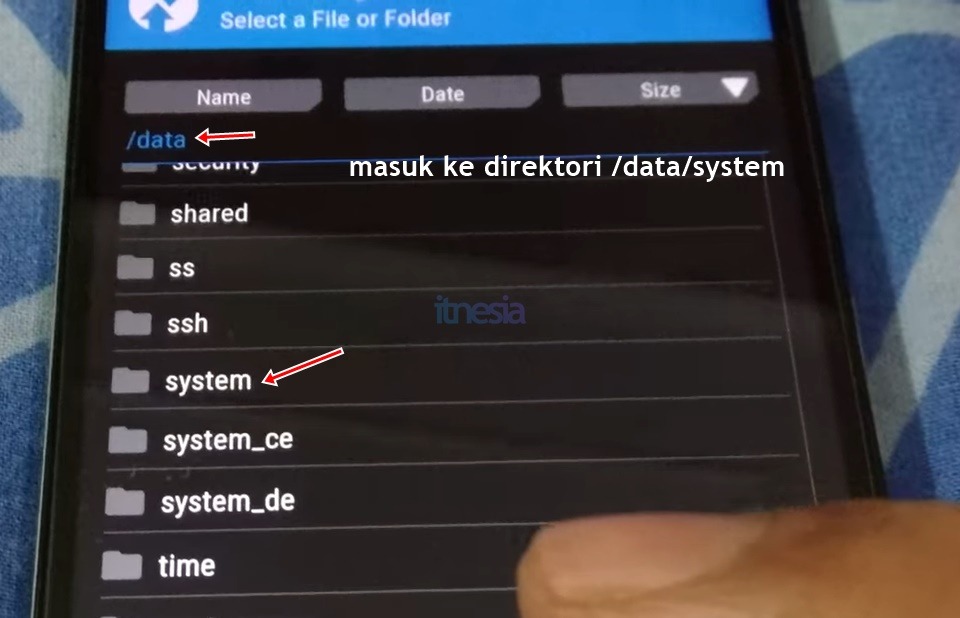direktori /data/system